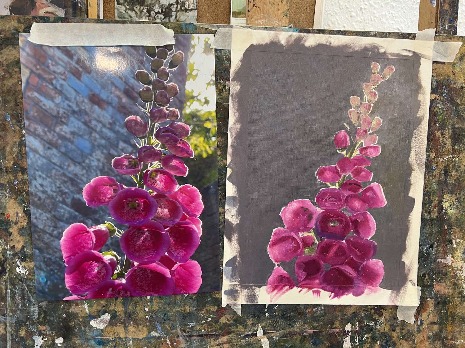Art Print. Foxgloves Art Print. Foxgloves