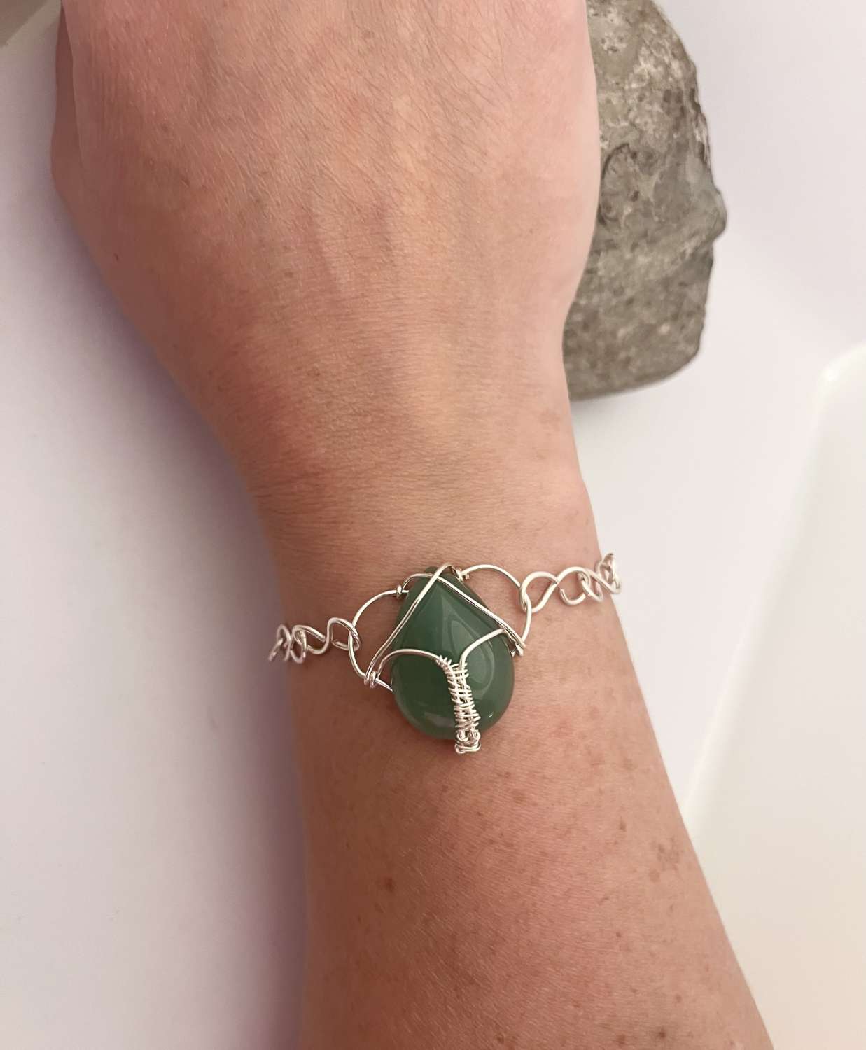 Green Agate Bracelet Green Agate Bracelet