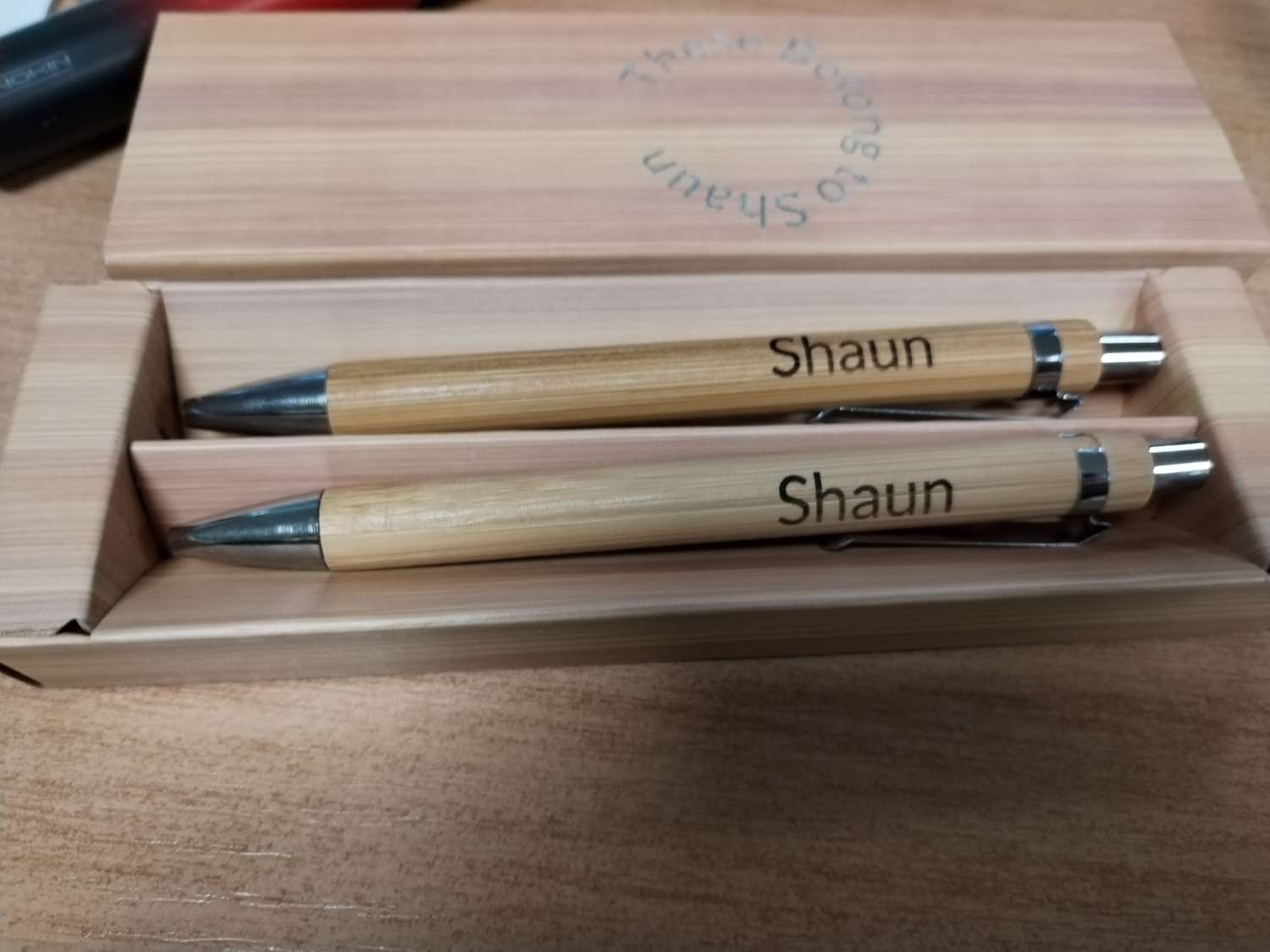 Personalised pen and pencil set Personalised pen and pencil set