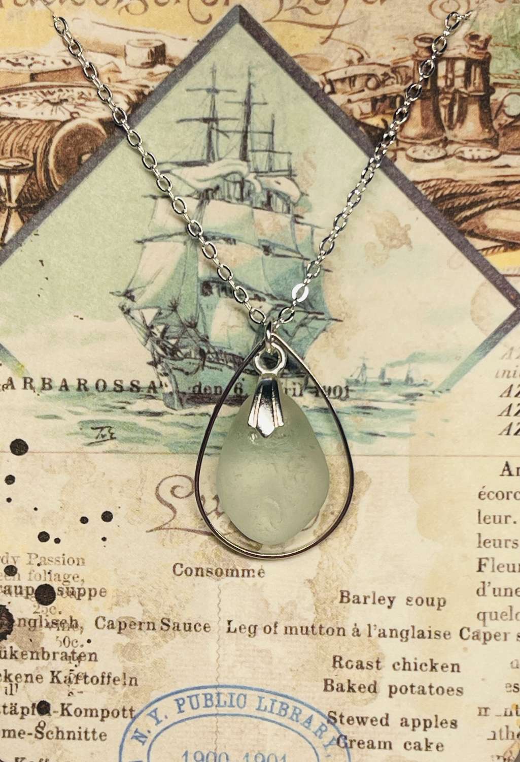 Seaglass Pendant Seaglass Pendant