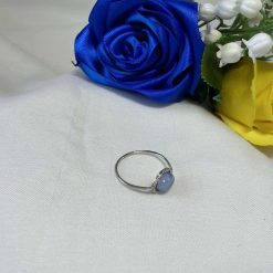 Turquoise Round Stone Sterling Silver Ring 1 Turquoise Round Stone Sterling Silver Ring 1
