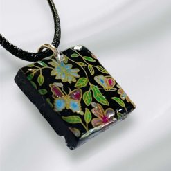 Petri Effect Resin Casting Pendant on an 18" Black Cord 1 Petri Effect Resin Casting Pendant on an 18" Black Cord 6