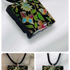 Petri Effect Resin Casting Pendant on an 18" Black Cord 4 Petri Effect Resin Casting Pendant on an 18" Black Cord 9