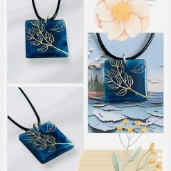 925 Silver Earrings, made with Nail Foils and Resin
