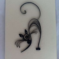Quilled Black Cat