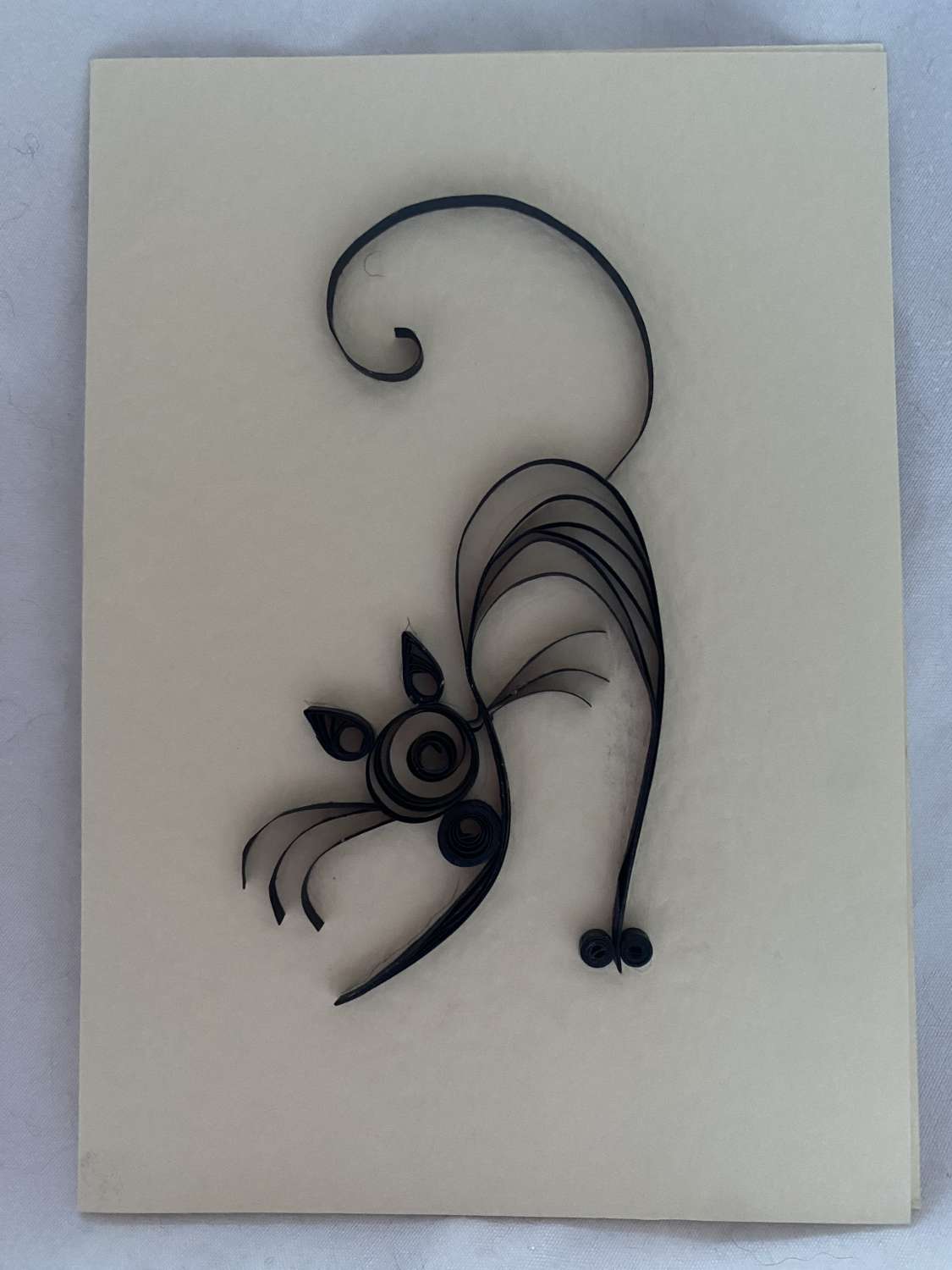 Quilled Black Cat Quilled Black Cat