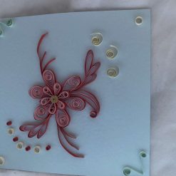 Pretty Pink Flower with Swirls