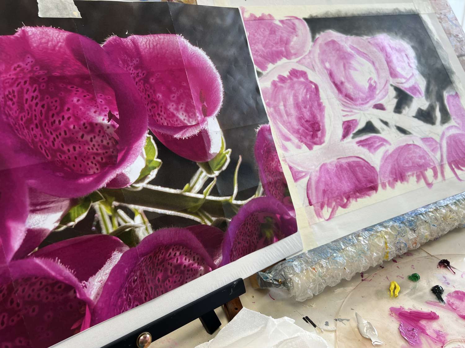 Art Print. Foxgloves Art Print. Foxgloves