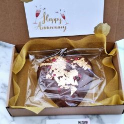 Large Chunky filled Heart with Hazelnuts and toffee