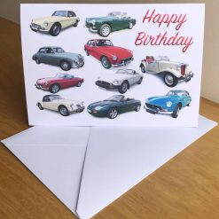 MG Classic Cars - Birthday, Anniversary, Retirement or Plain Greeting Card