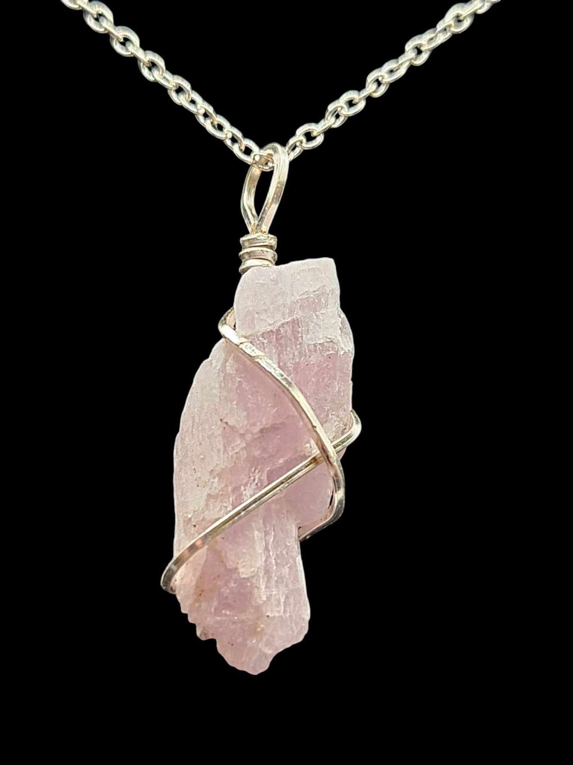Raw Kunzite Pendant Raw Kunzite Pendant