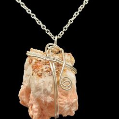Raw Kunzite Pendant #2