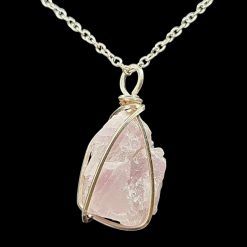 Raw Kunzite Pendant #6