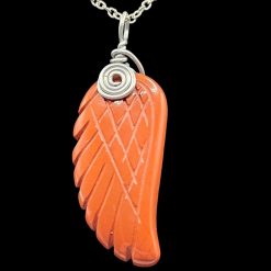 Red Jasper Wing Pendant