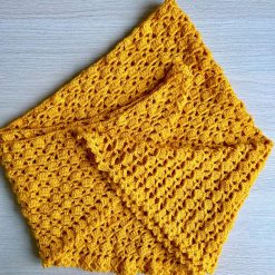 Shawl - Crochet Rust - Triangular - Acrylic 2