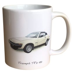 Triumph TR7 1981 - 11oz Ceramic  Mug - Plain or Line Design - Single or Set of Four