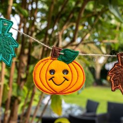 Bunting Halloween Pumpkin garland, decoration.