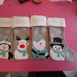 Stocking Christmas stocking personalised name and colours