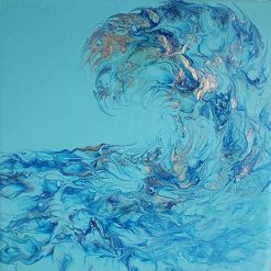 Fluid art wave