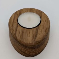 Oak Tea Light Holder, oval 1 Oak Tea Light Holder, oval 1