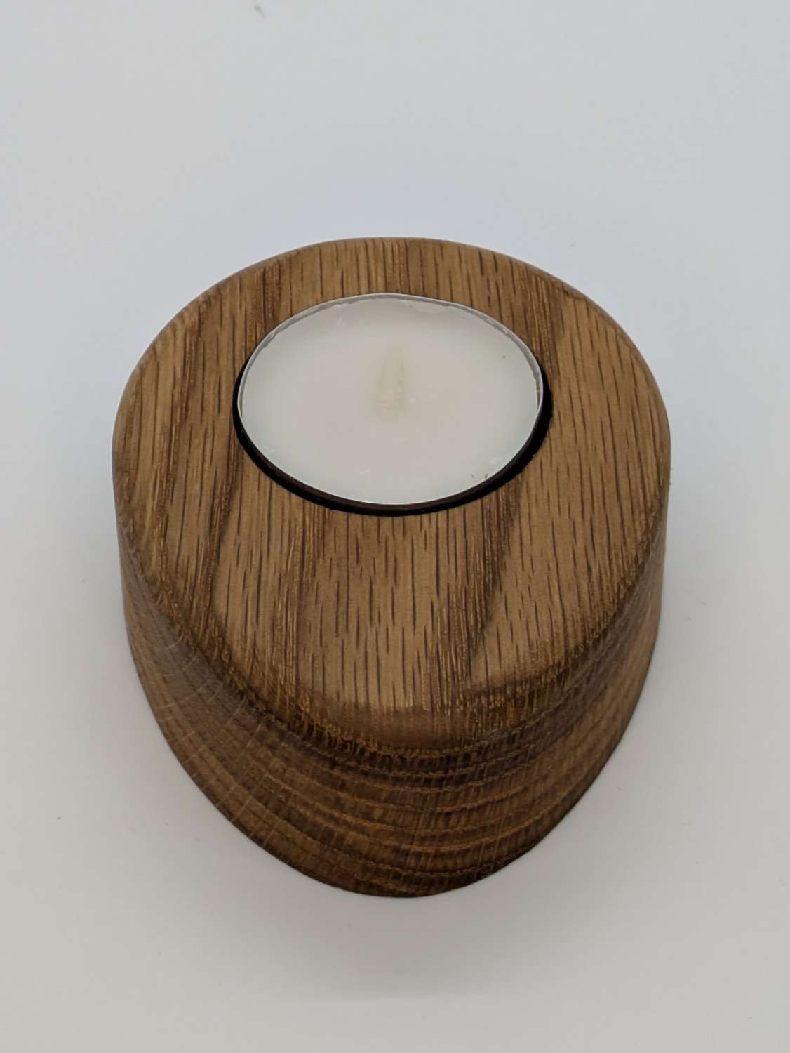Oak Tea Light Holder, oval Oak Tea Light Holder, oval