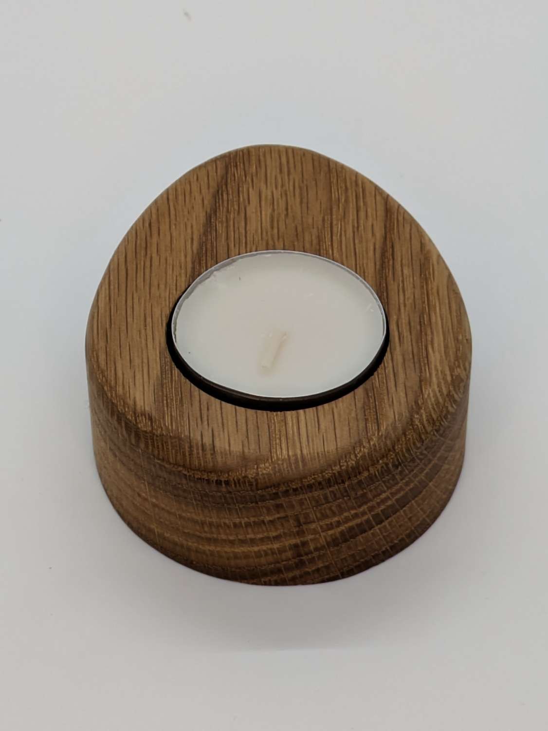 Oak Tea Light Holder, oval Oak Tea Light Holder, oval