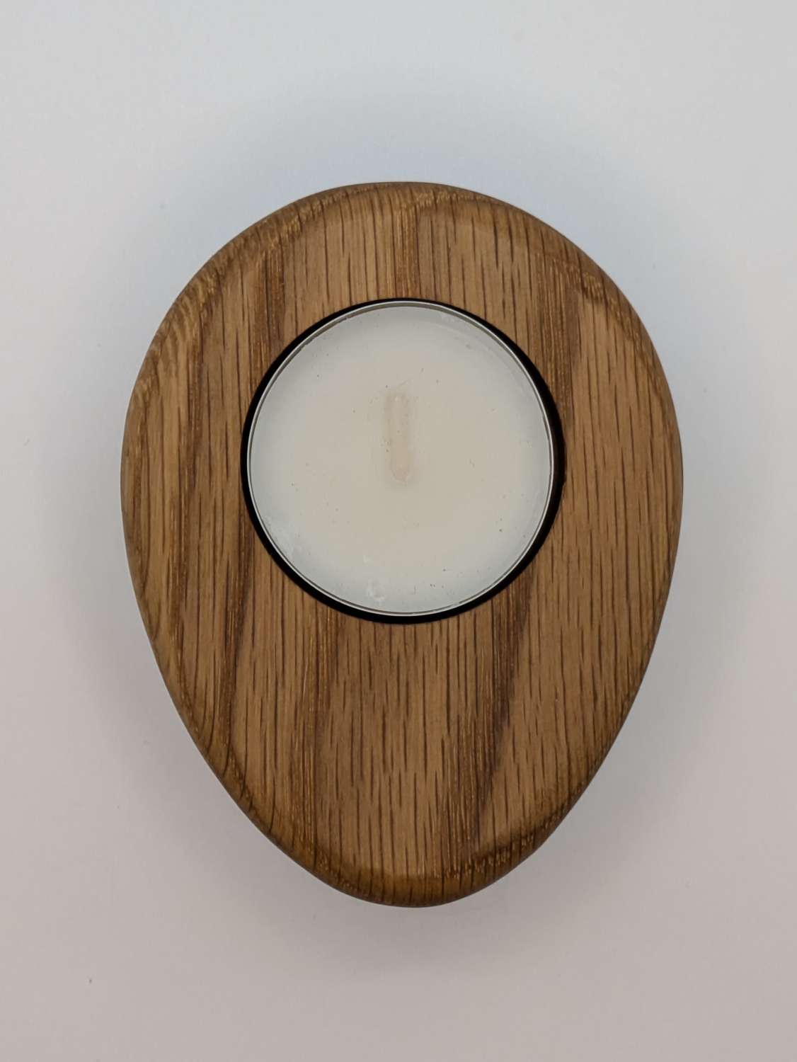 Oak Tea Light Holder, oval Oak Tea Light Holder, oval