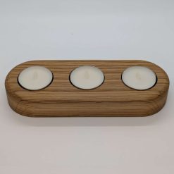Oak Tea Light Holder, 1 tea light