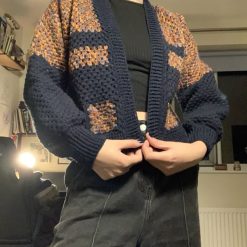 Cozy up in style with our Handcrafted Crocheted Cardigan! Size 8-10 UK