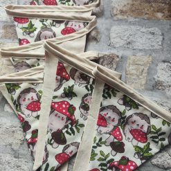 Hedgehogs & mushrooms-Bunting
