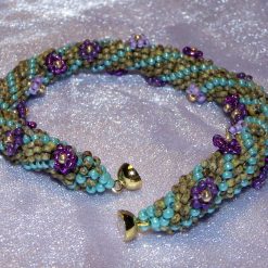 "Earth Daisies" Dutch Spiral Bracelet