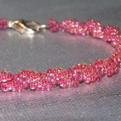 Two Tone Pink Spiral Rope Bracelet