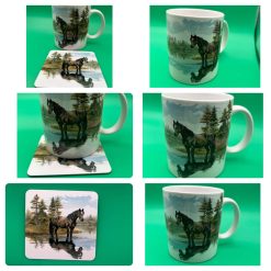 Horse reflection mug