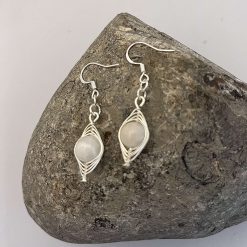 Moonstone Dangle Earrings 2 Moonstone Dangle Earrings 2