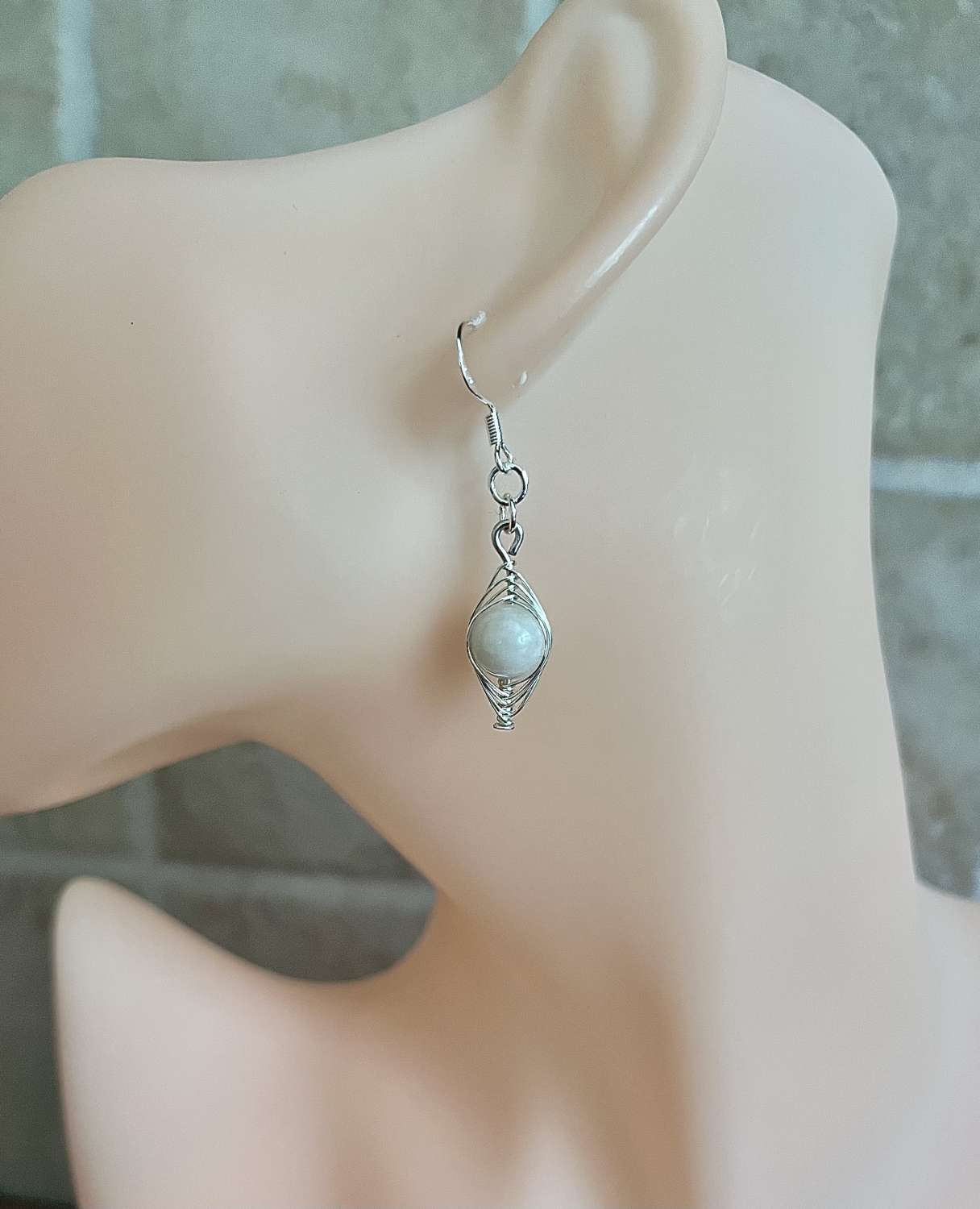 Moonstone Dangle Earrings Moonstone Dangle Earrings