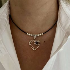Black Heart Necklace