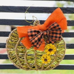 Willow pumpkin wall hanging