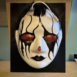 Gothic Mask mounted on canvas