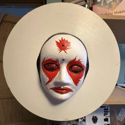 Gothic Mask mounted on canvas