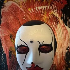 Gothic Mask mounted on canvas