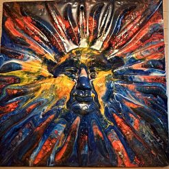 Gothic Mask mounted on canvas