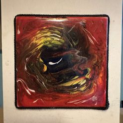 Gothic Mask mounted on canvas