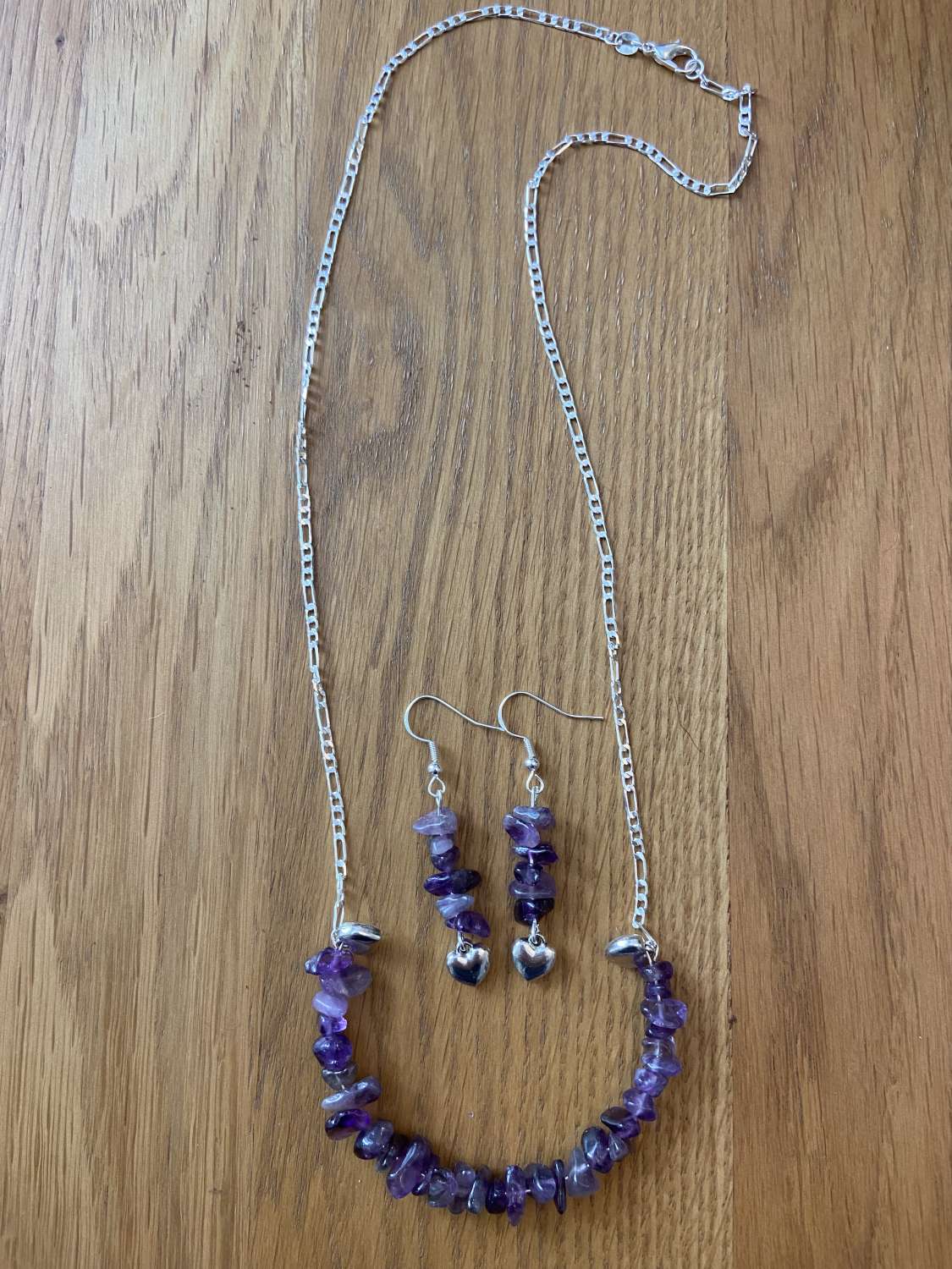 Amethyst necklace set Amethyst necklace set