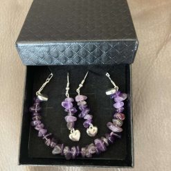 Amethyst necklace set