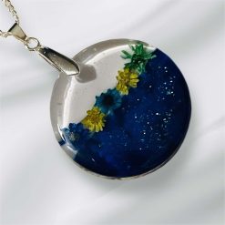 Resin Pendant on a 20" Silver Chain 2 Resin Pendant on a 20" Silver Chain 2