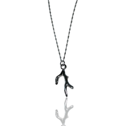 Silver Seaweed Necklace 2