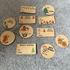 Christmas sticky labels