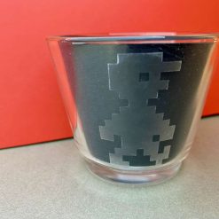 Glass Etched Tea-light Candle Holder  - Minor Willy