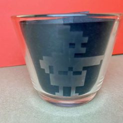 Glass Etched Tea-light Candle Holder  - Maria