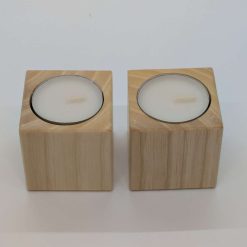 Tealight holder made from British Ash, 5cm 2